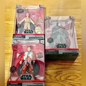 Lot Of 3 New Star Wars Die Cast Elite Series Figures​​​​​​​